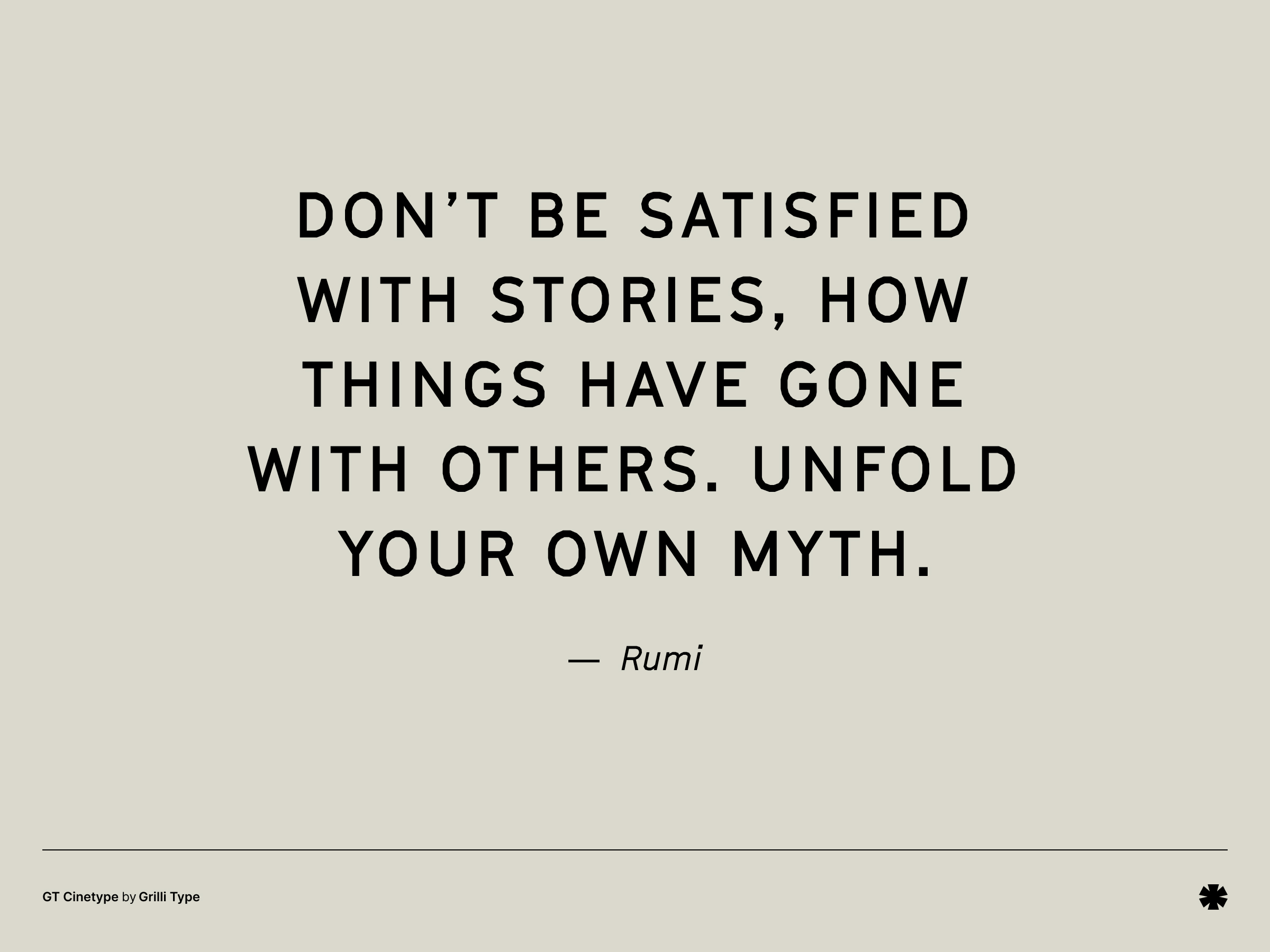 GT Cinetype - Gtcinetype creative 1