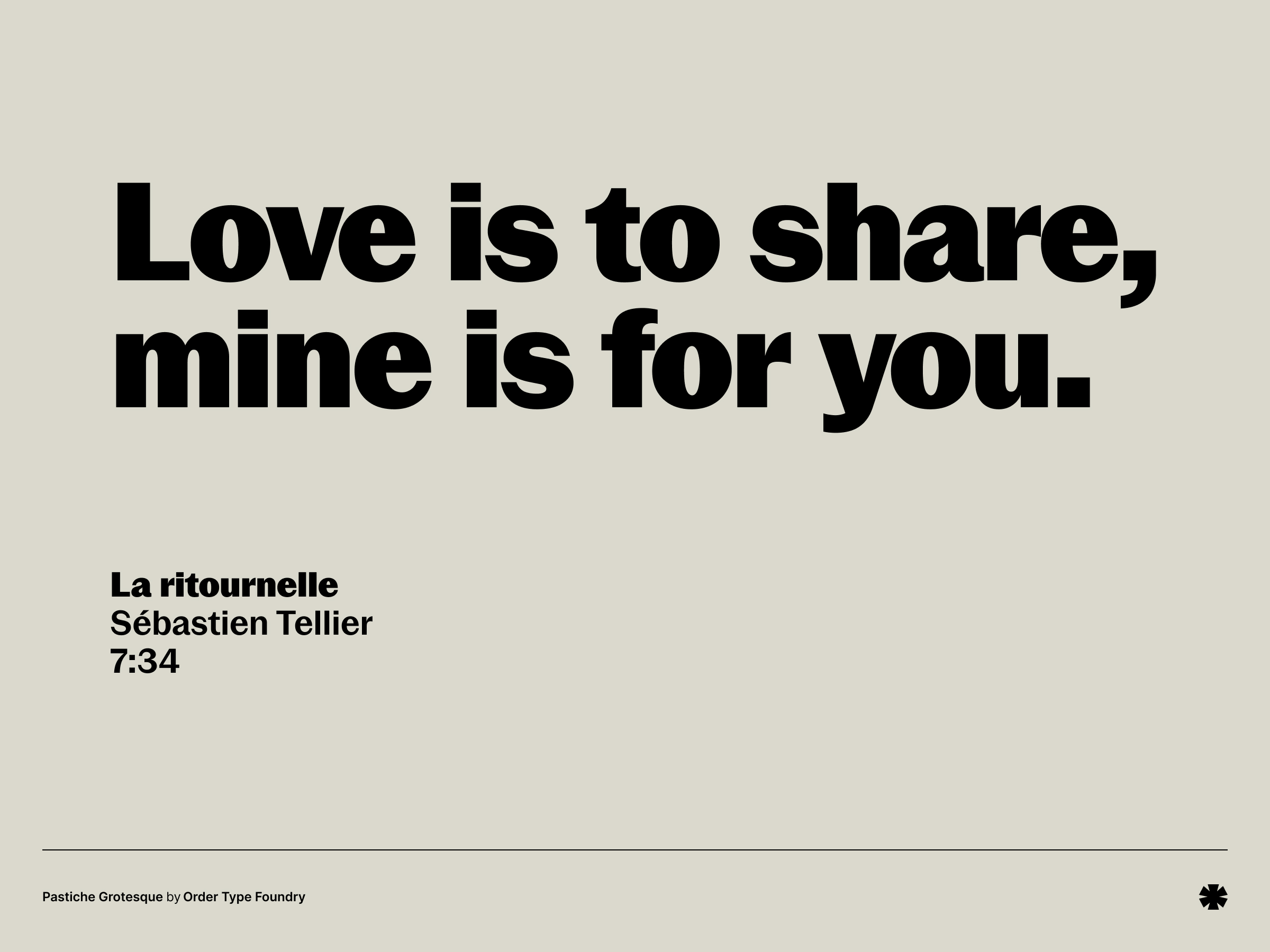 Pastiche Grotesque - Pastiche grotesque creative 1