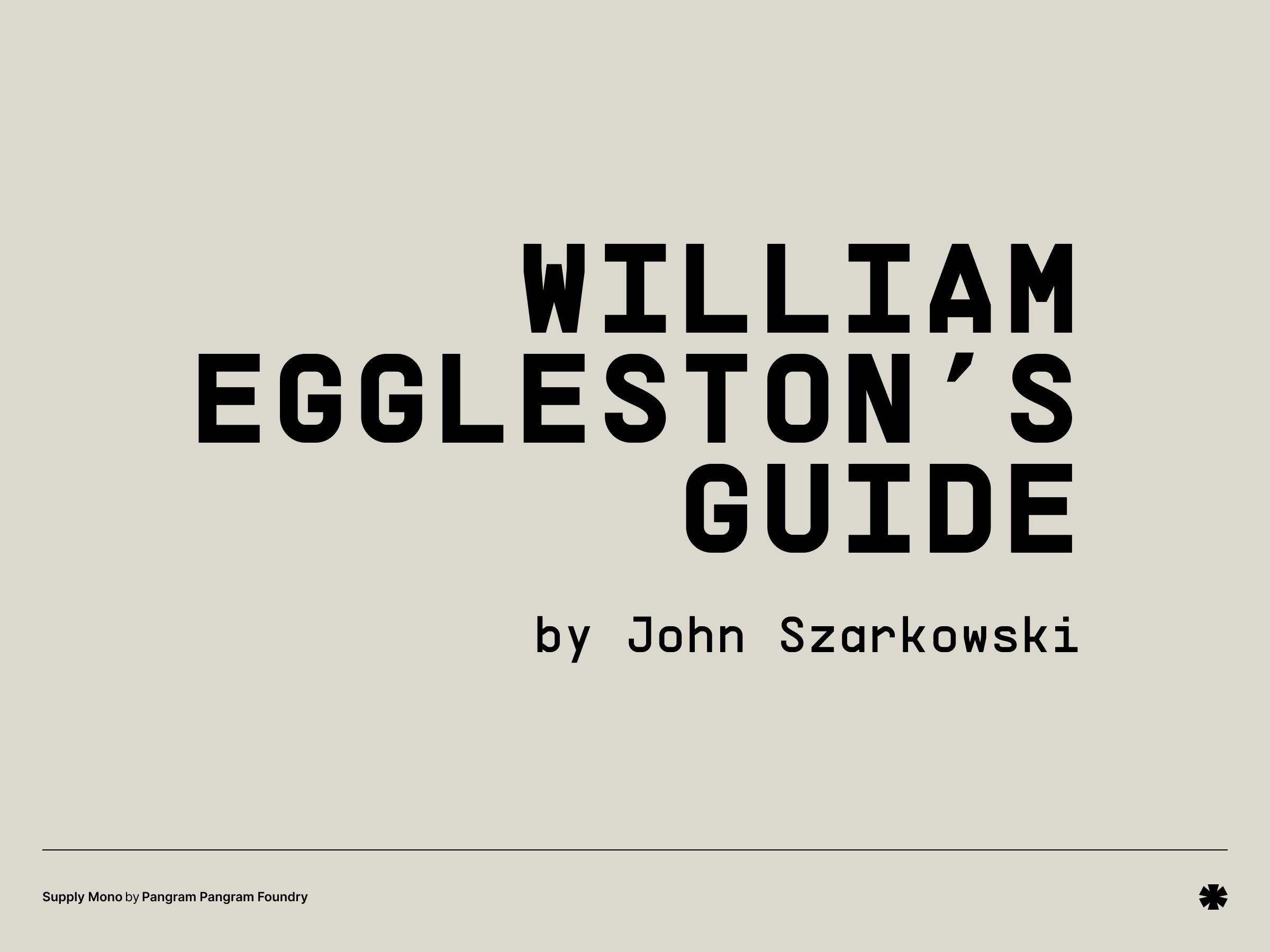 Supply Mono - Supply creative 1