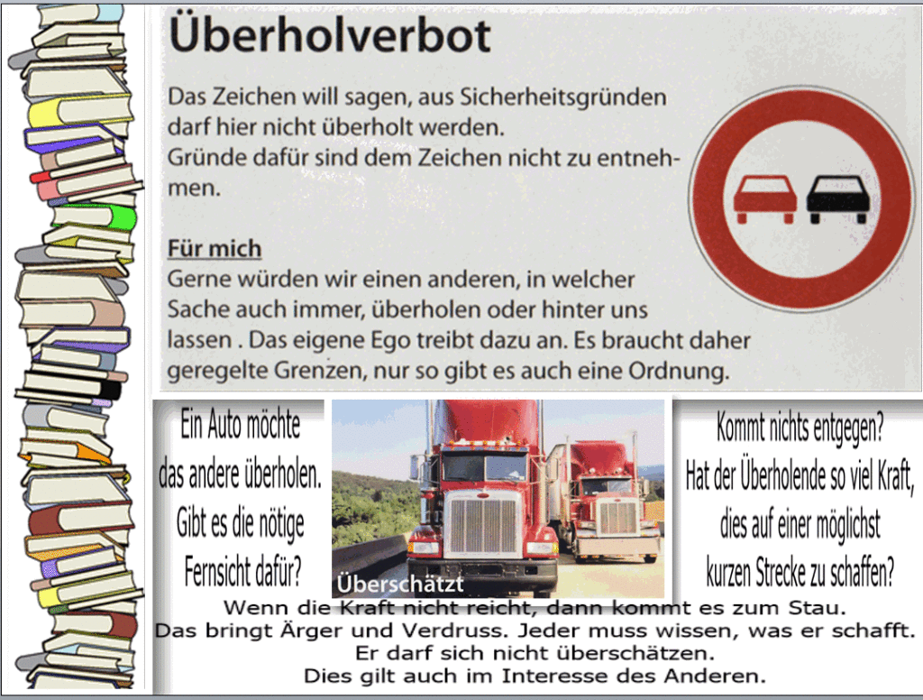 Collage Überholverbot Collage Überholverbot