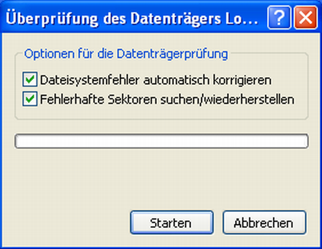 Fehler prüfen Fehler prüfen