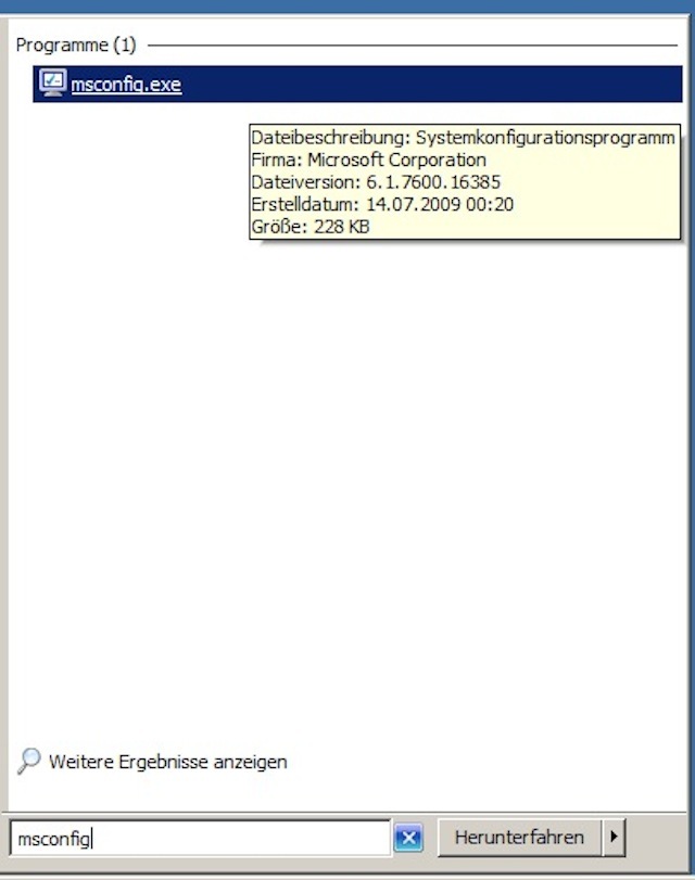msconfig msconfig