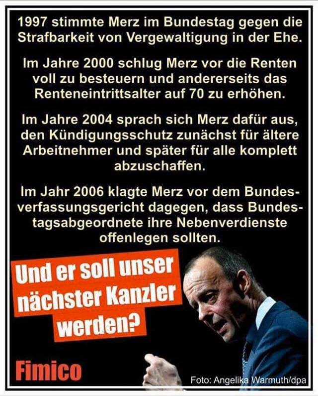 Und Merz Soll Unser Nachster Kanzler Werden