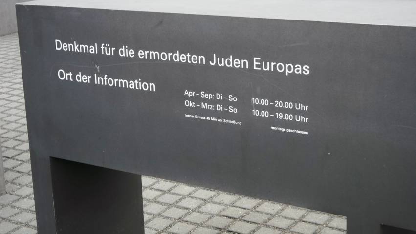 Denkmal für die ermordeten Juden Europas Denkmal für die ermordeten Juden Europas