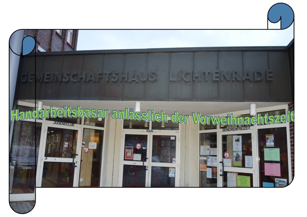 Handarbeitsbasar anlässlich der Vorweihnachtszeit Handarbeitsbasar anlässlich der Vorweihnachtszeit