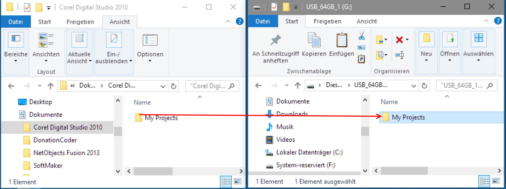 Ordner kopieren Ordner kopieren