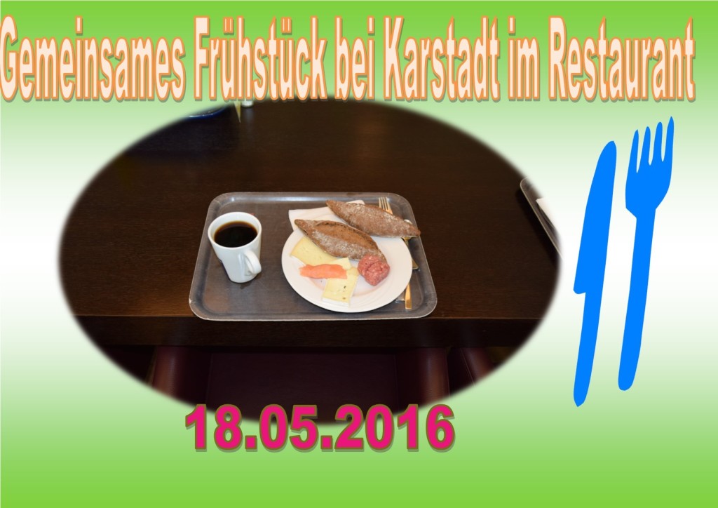 Frühstück 18.5. Frühstück 18.5.