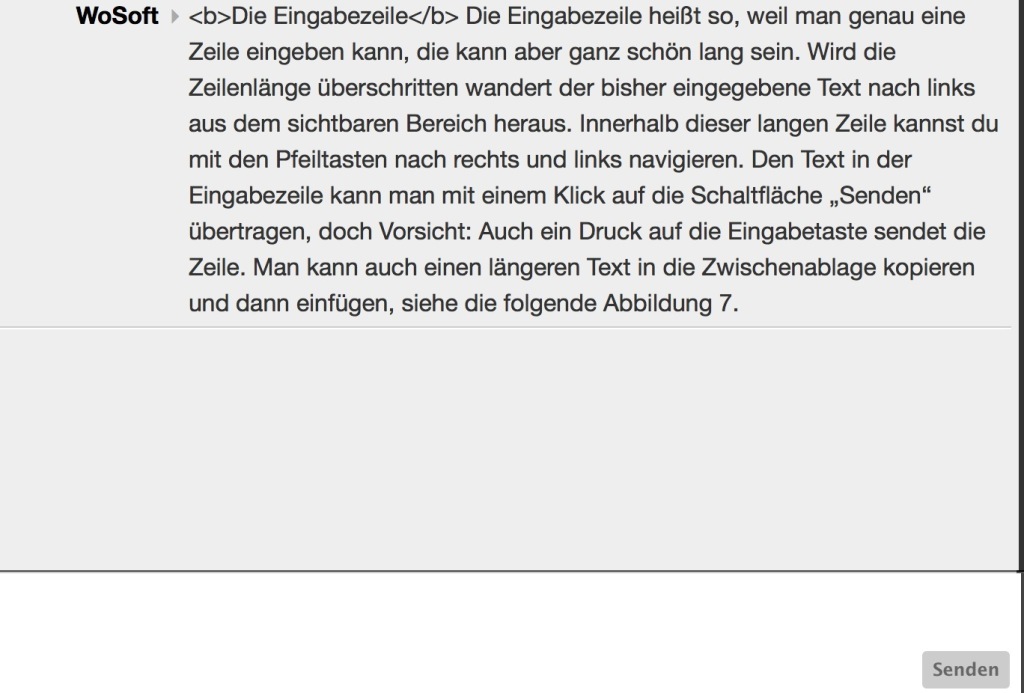 Chat-Zeile Chat-Zeile