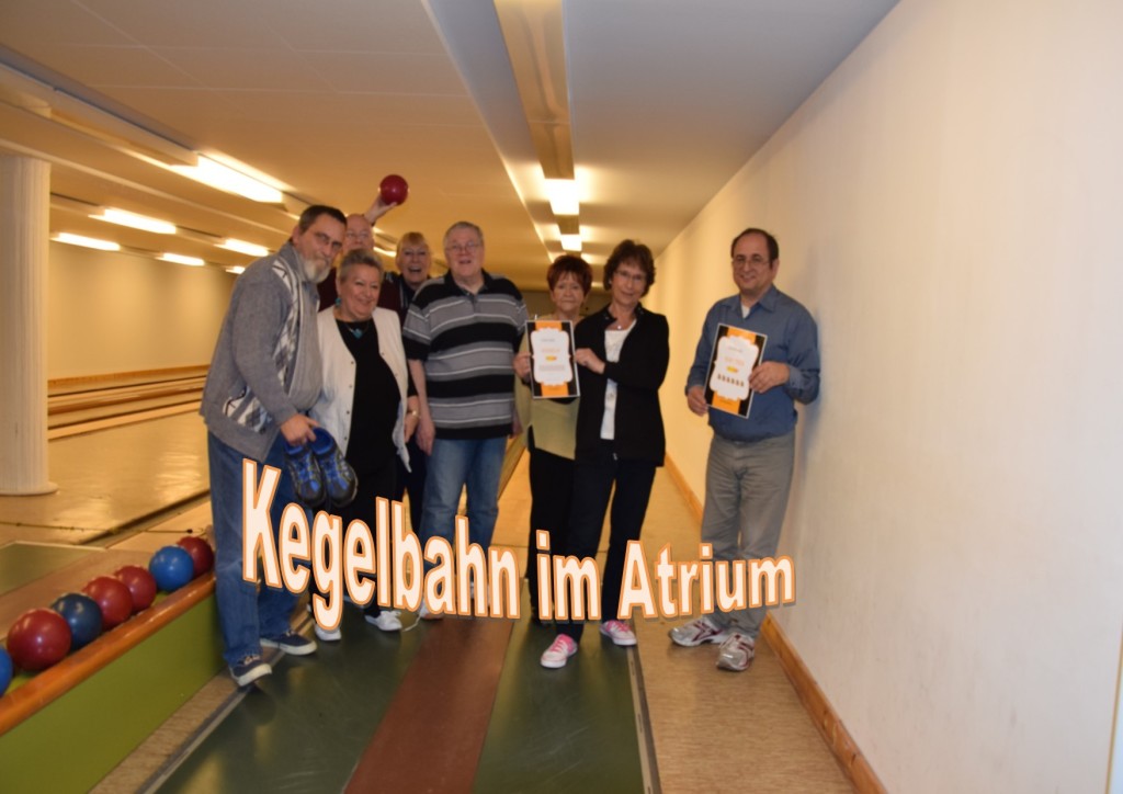 Kegelbahn im Atrium 10.12.2014 Kegelbahn im Atrium 10.12.2014
