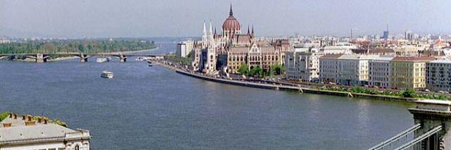 Donau mit Margareteninsel Donau mit Margareteninsel