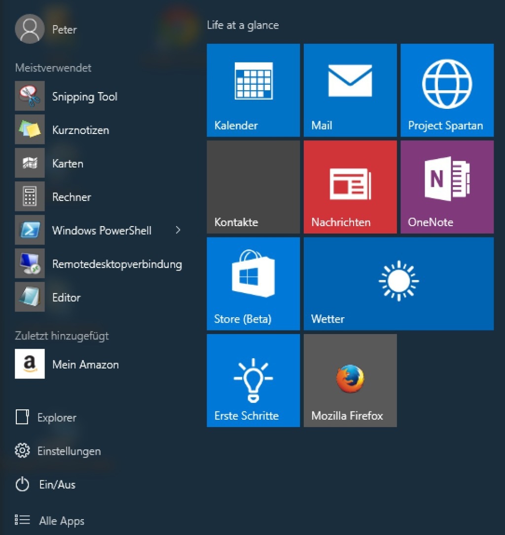 Win8 kennenlernen