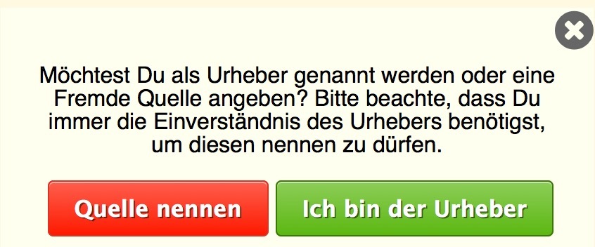 Urheber wählen Urheber wählen