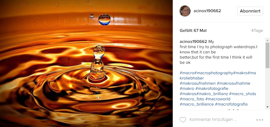 Instagram Beitrag von acinos Instagram Beitrag von acinos