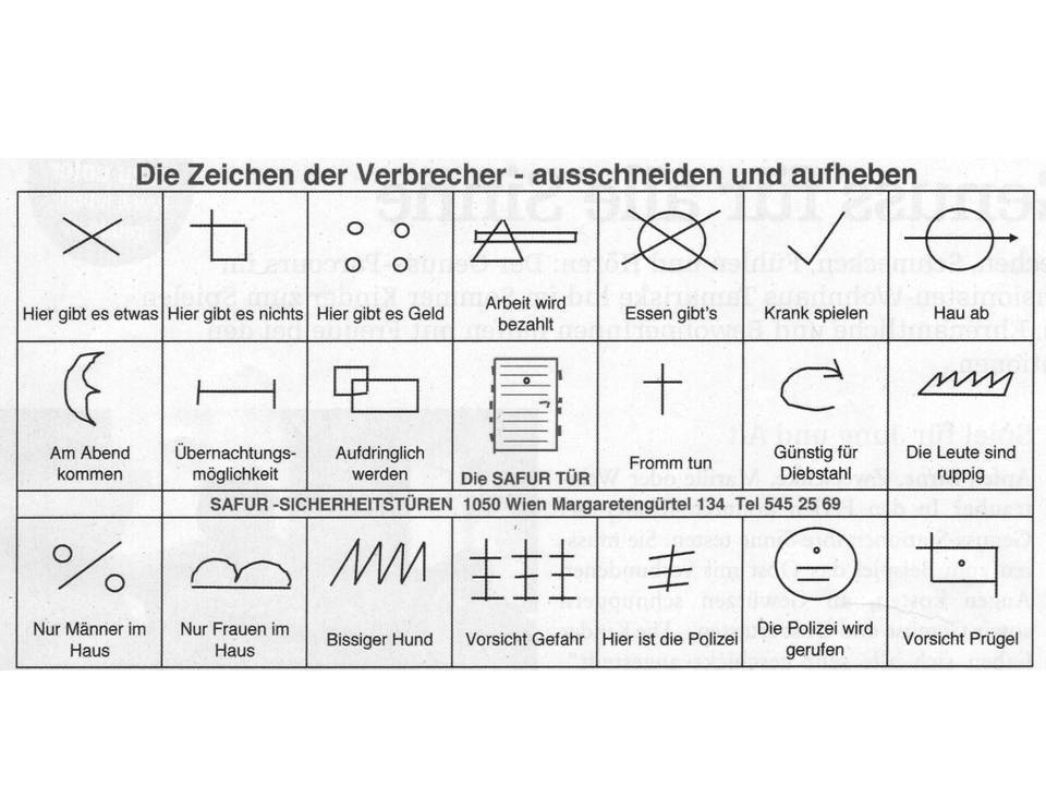 Einbruchszeichen Bild Einbruchszeichen Bild