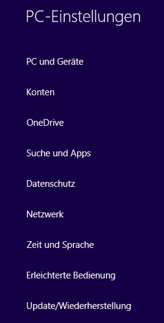 Win8 kennenlernen