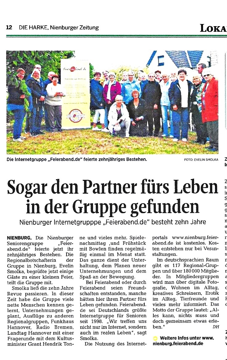 10 Jahre Regio-Gruppe-Nienburg 10 Jahre Regio-Gruppe-Nienburg