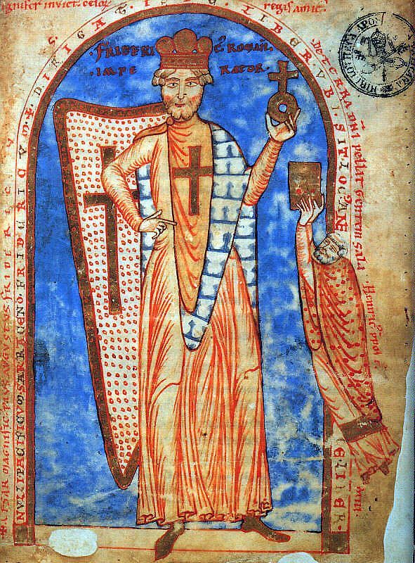 Barbarossa mit Reichsapfel_wikipedia_gemeinfrei Barbarossa mit Reichsapfel_wikipedia_gemeinfrei