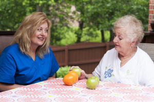 Patientin bei der Ergotherapie Patientin bei der Ergotherapie