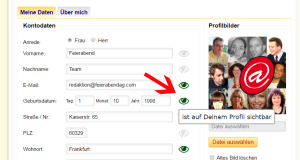 Screenshot Sichtbarkeit einstellen Screenshot Sichtbarkeit einstellen