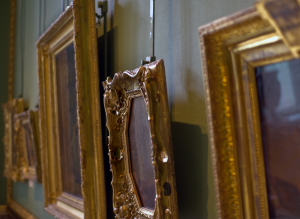 alte Gemälderahmen im Museum alte Gemälderahmen im Museum