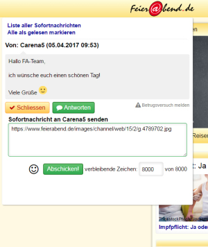 Link in einer SN Link in einer SN