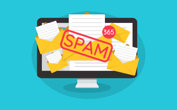 Zeichnung von Spam- Mails Zeichnung von Spam- Mails