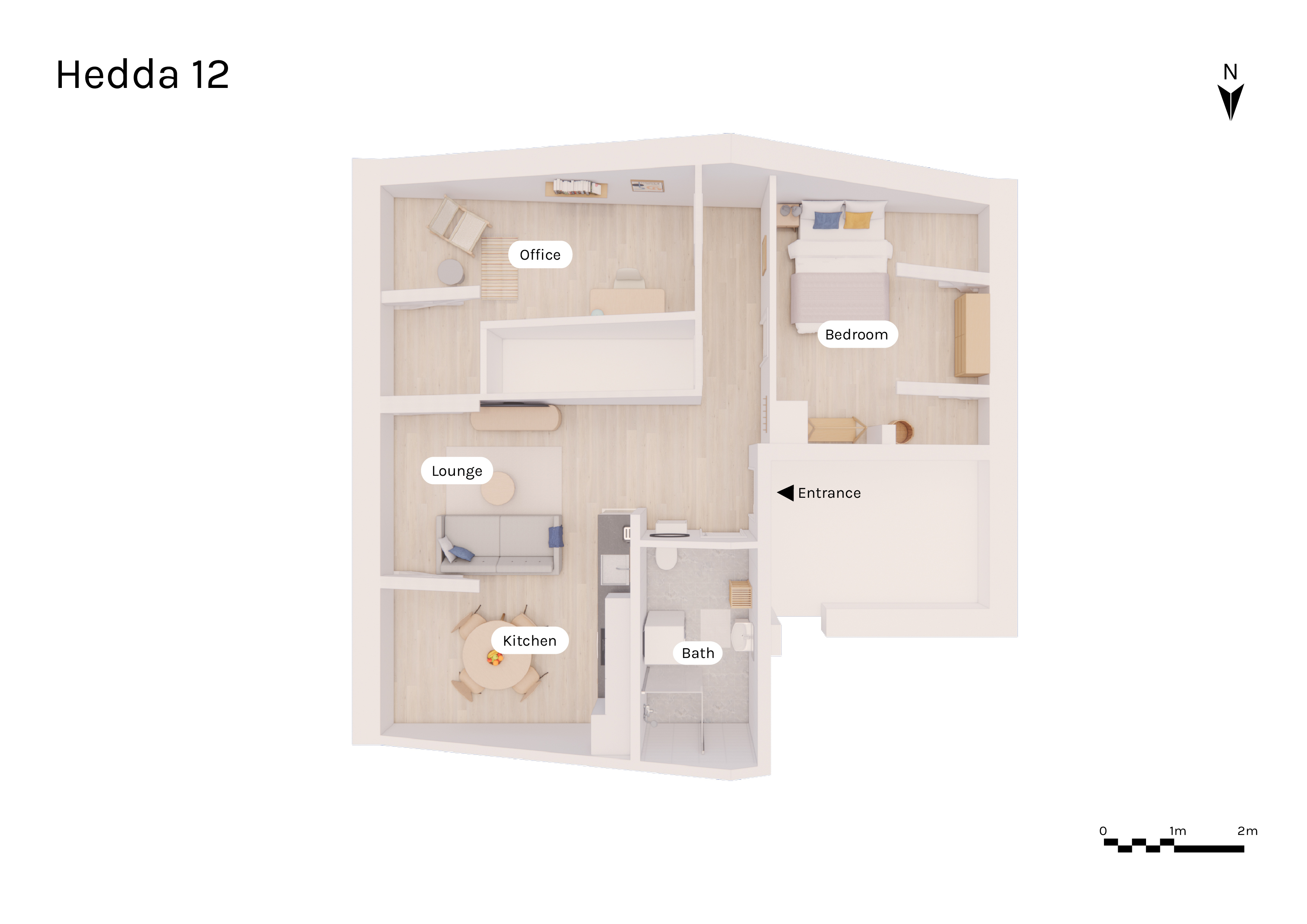 Plan d'étage de l'appartement