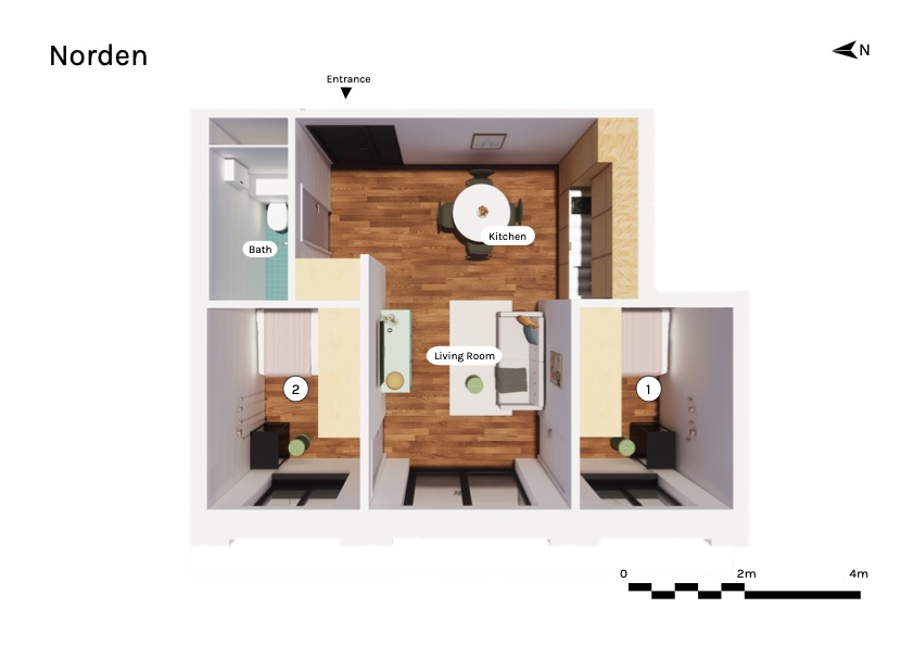Plan d'étage de l'appartement