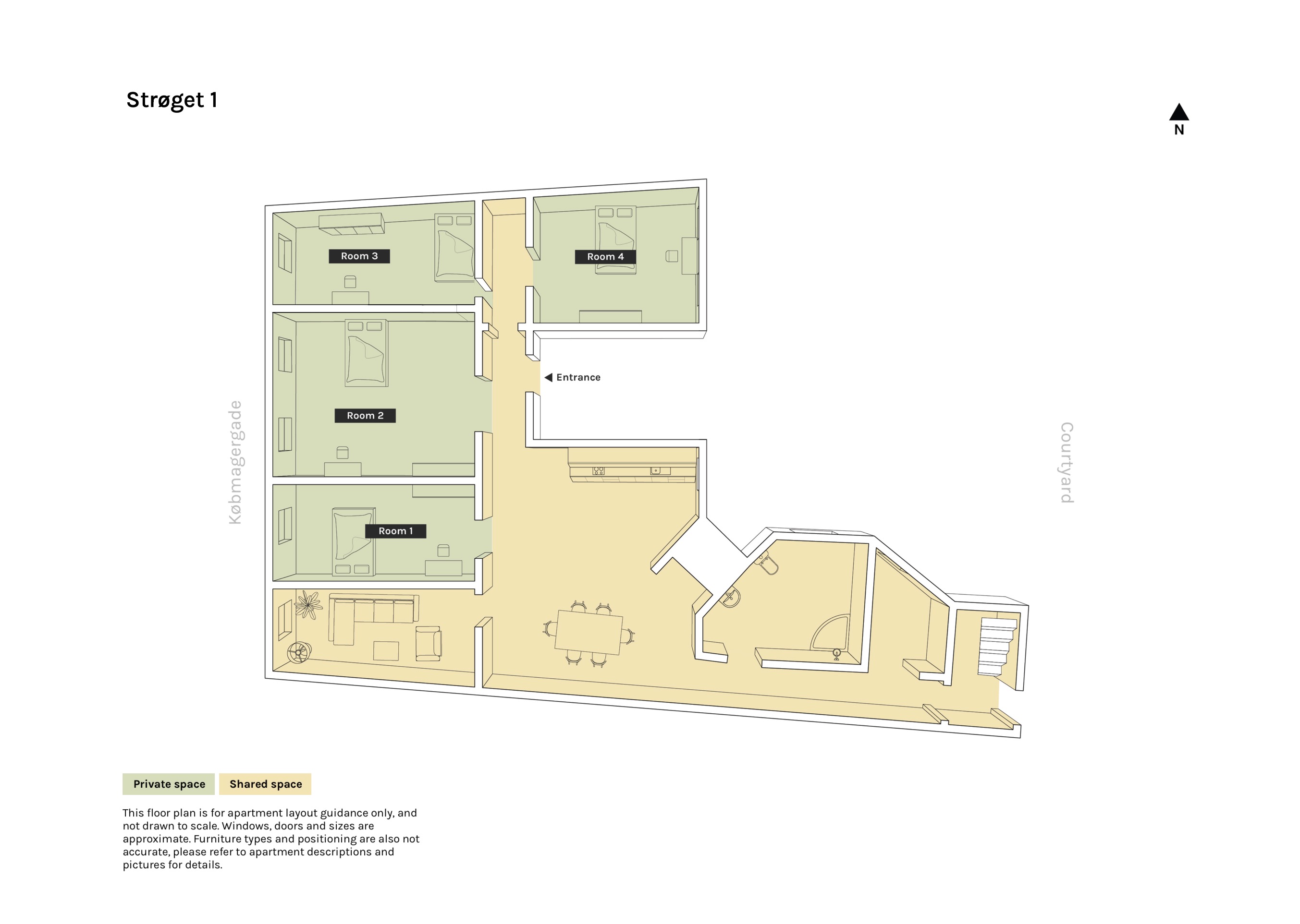 Plan d'étage de l'appartement