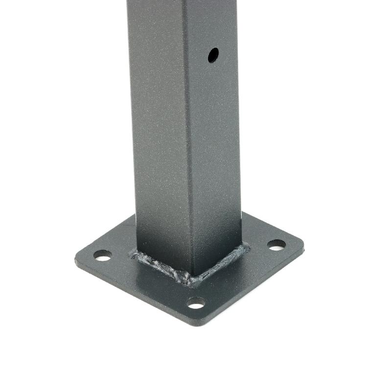 Panopro 2000 anthracite grey post with plate For cavatorta Panopro 2000 fencing