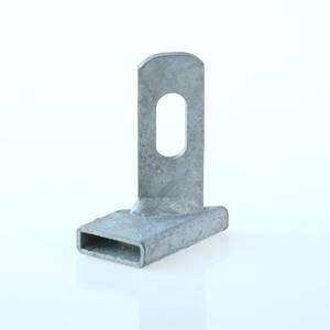 Adapter bracket left For electro forge-welded grating