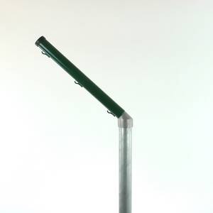 Bavolet simple pour poteau rond Ø 60 mm Rallonge simple à 45 ° avec raccord pour poteau rond 60 mm