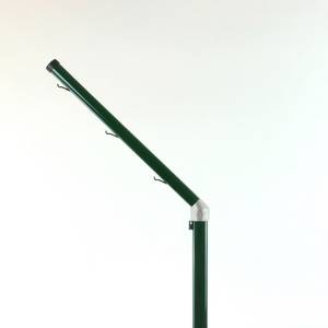 Bavolet simple pour poteau rond Ø 48 mm Rallonge simple à 45 ° avec raccord pour poteau rond 48 mm