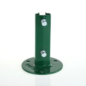 Platine de fixation verte T 30 Vortek Pour fixer les poteaux à T sur muret avec classe