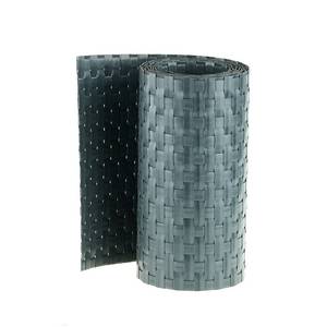 Bande brise-vue anthracite Résine tressée en bande pour panneau rigide