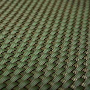 Brise-vue en résine tressée vert Poly rotin au mètre