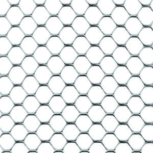 Exagon argent Filet aux bords lisses non tranchants