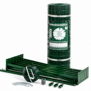 Kit 25 mt. pour clôture sur muret électro soudée Plus économique et plus pratique