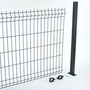 Kit de clôture à panneaux Medium anthracite 20 m avec colliers La façon la plus simple et économique de clôturer avec des panneaux