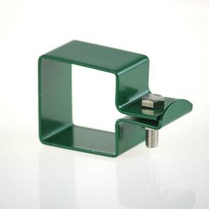 Kit de fixation à collier carré 50x50 simple vert La fixation de départ pour le système Medium 2000