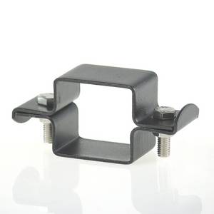 Kit di fissaggio a collare quadro 50x50 doppio antracite Il fissaggio intermedio per il sistema Medium 2000