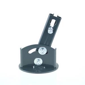 Platine de fixation gris inclinable T 30 Vortek Pour fixer les poteaux à T sur muret en pente