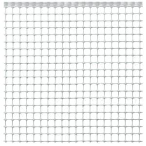Rete Da Pollaio In Plastica 40 Cm X 6 M Con Fascette | Proteggi Polli E Giardino, Esagonale Bianca, Tagliabile