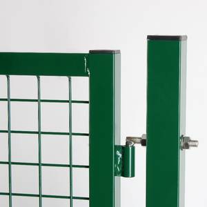 Portail Garden vert 2 battants Avec accessoires Inox