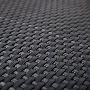 Brise-vue en résine tressée anthracite Poly rotin au mètre