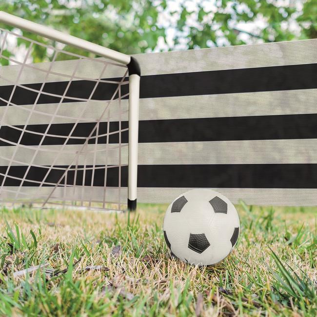 Soleado Sport black and white Bicoulour striped screening