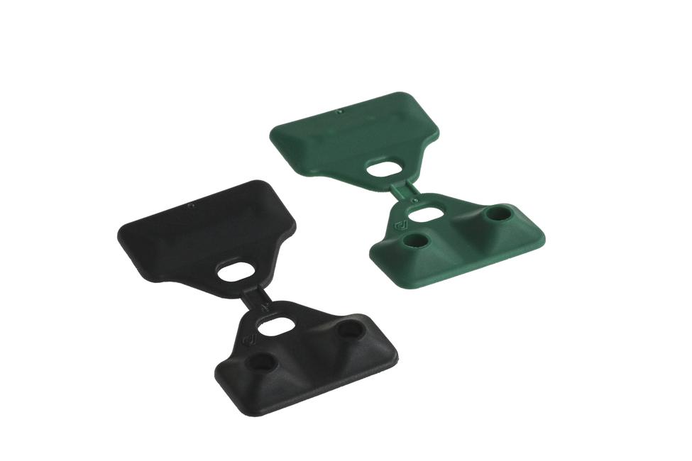2 pin green butterfly clips For screening and shading mesh installation