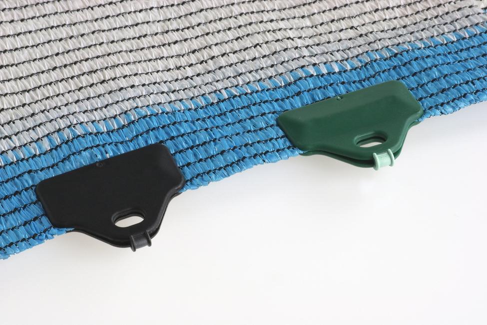 2 pin green butterfly clips For screening and shading mesh installation