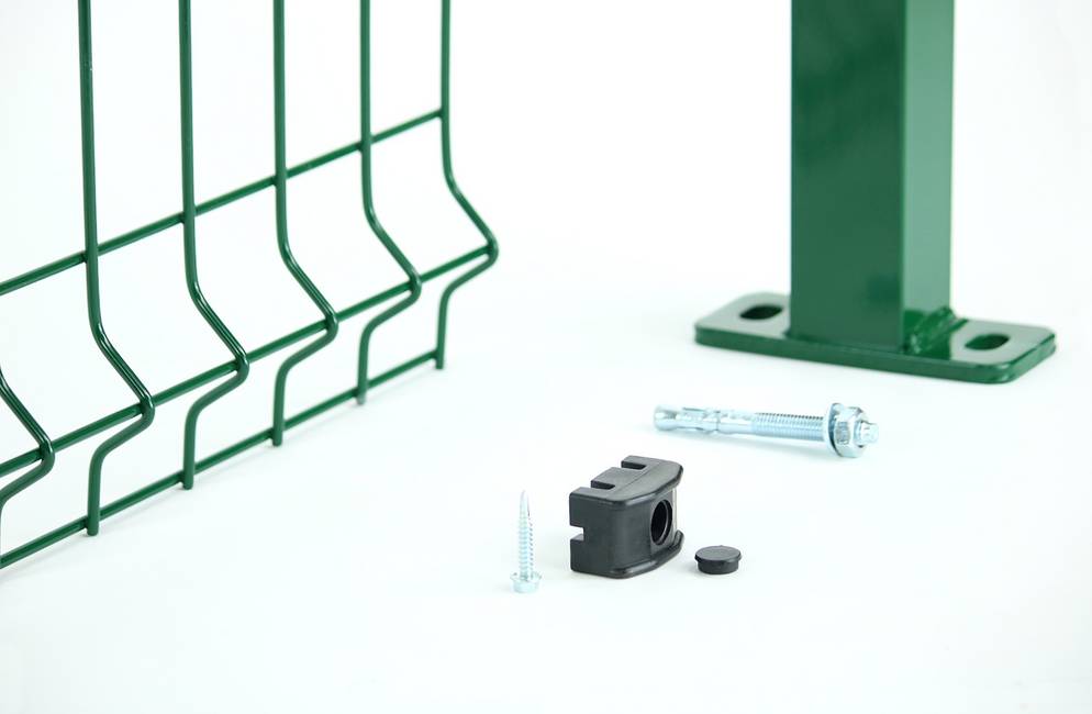 20 m green Medium panel fencing kit with self-drilling screws The easiest and most affordable way to fence with panels