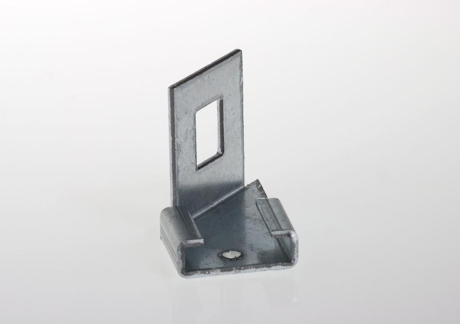 Adapter bracket left For electro forge-welded grating